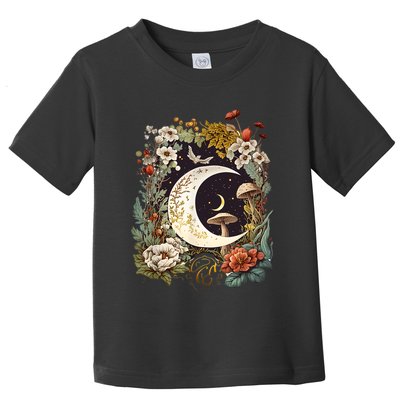 Aesthetic Goblincore And Dark Cottagecore Mushroom Toddler T-Shirt