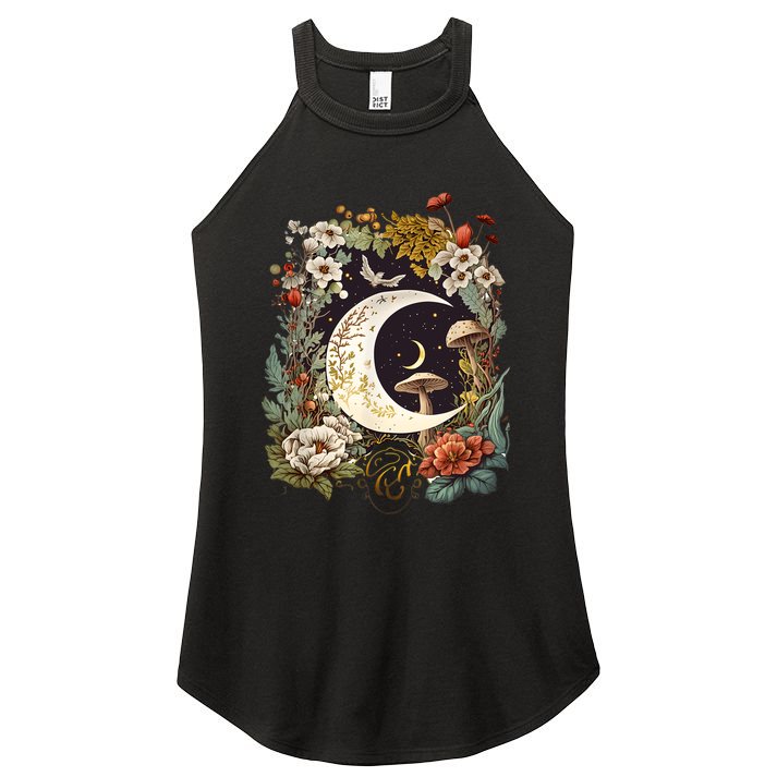 Aesthetic Goblincore And Dark Cottagecore Mushroom Women's Perfect Tri Rocker Tank