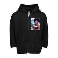 Anime Girl Bikini Toddler Zip Fleece Hoodie