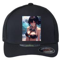 Anime Girl Bikini Flexfit Unipanel Trucker Cap