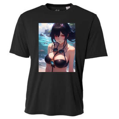 Anime Girl Bikini Cooling Performance Crew T-Shirt