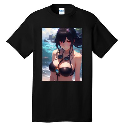 Anime Girl Bikini Tall T-Shirt