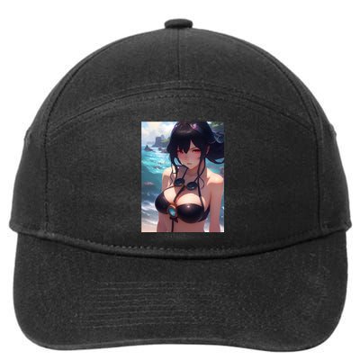 Anime Girl Bikini 7-Panel Snapback Hat