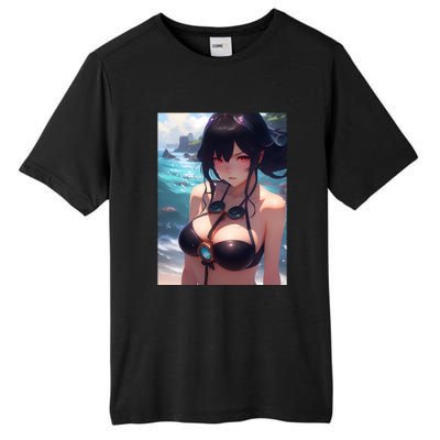 Anime Girl Bikini Tall Fusion ChromaSoft Performance T-Shirt