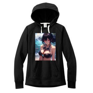 Anime Girl Bikini Women's Fleece Hoodie