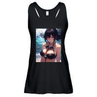 Anime Girl Bikini Ladies Essential Flowy Tank