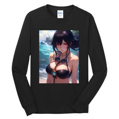 Anime Girl Bikini Tall Long Sleeve T-Shirt