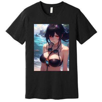 Anime Girl Bikini Premium T-Shirt