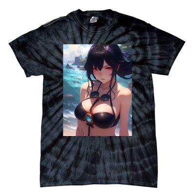 Anime Girl Bikini Tie-Dye T-Shirt