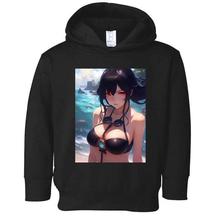 Anime Girl Bikini Toddler Hoodie