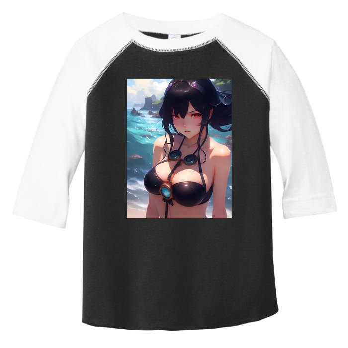 Anime Girl Bikini Toddler Fine Jersey T-Shirt