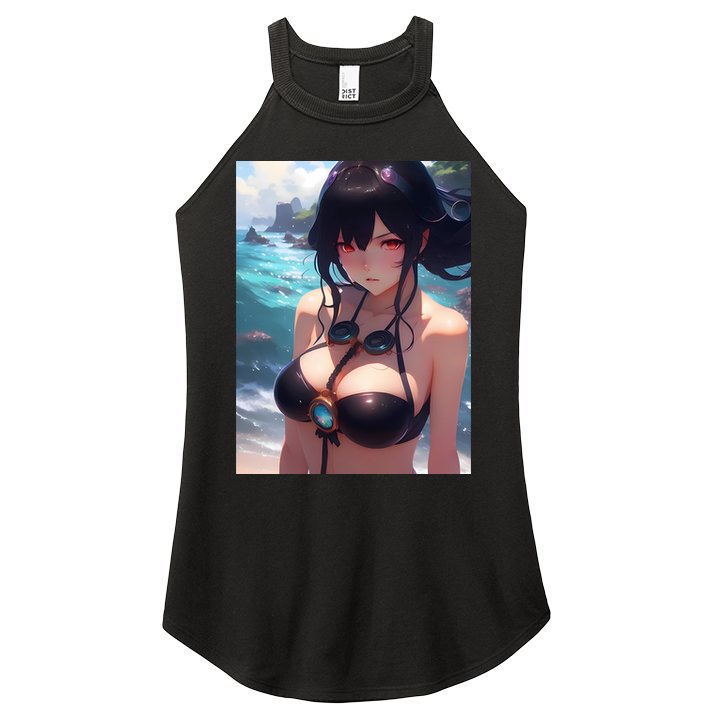 Anime Girl Bikini Women's Perfect Tri Rocker Tank