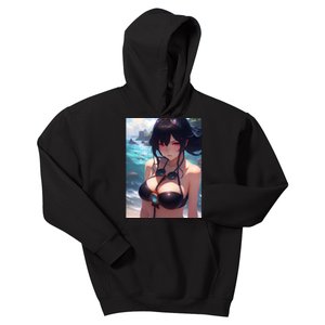 Anime Girl Bikini Kids Hoodie