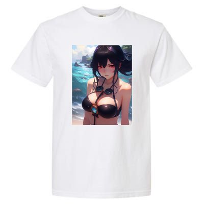 Anime Girl Bikini Garment-Dyed Heavyweight T-Shirt