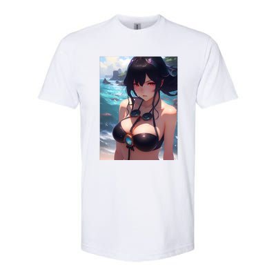 Anime Girl Bikini Softstyle CVC T-Shirt