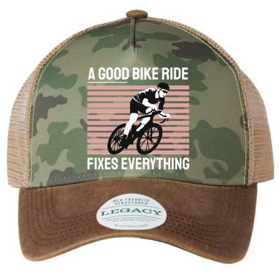 A Good Bike Ride Fixes Everything Legacy Tie Dye Trucker Hat