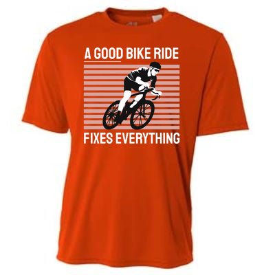 A Good Bike Ride Fixes Everything Cooling Performance Crew T-Shirt