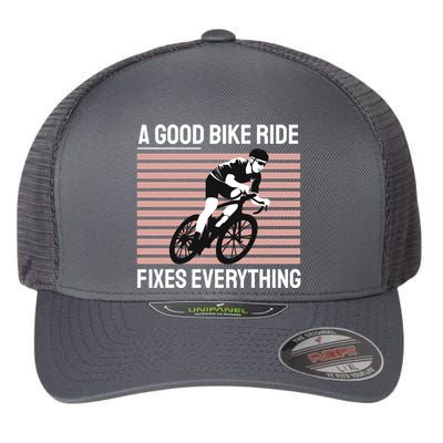 A Good Bike Ride Fixes Everything Flexfit Unipanel Trucker Cap