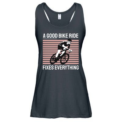 A Good Bike Ride Fixes Everything Ladies Essential Flowy Tank