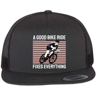 A Good Bike Ride Fixes Everything Flatbill Hat