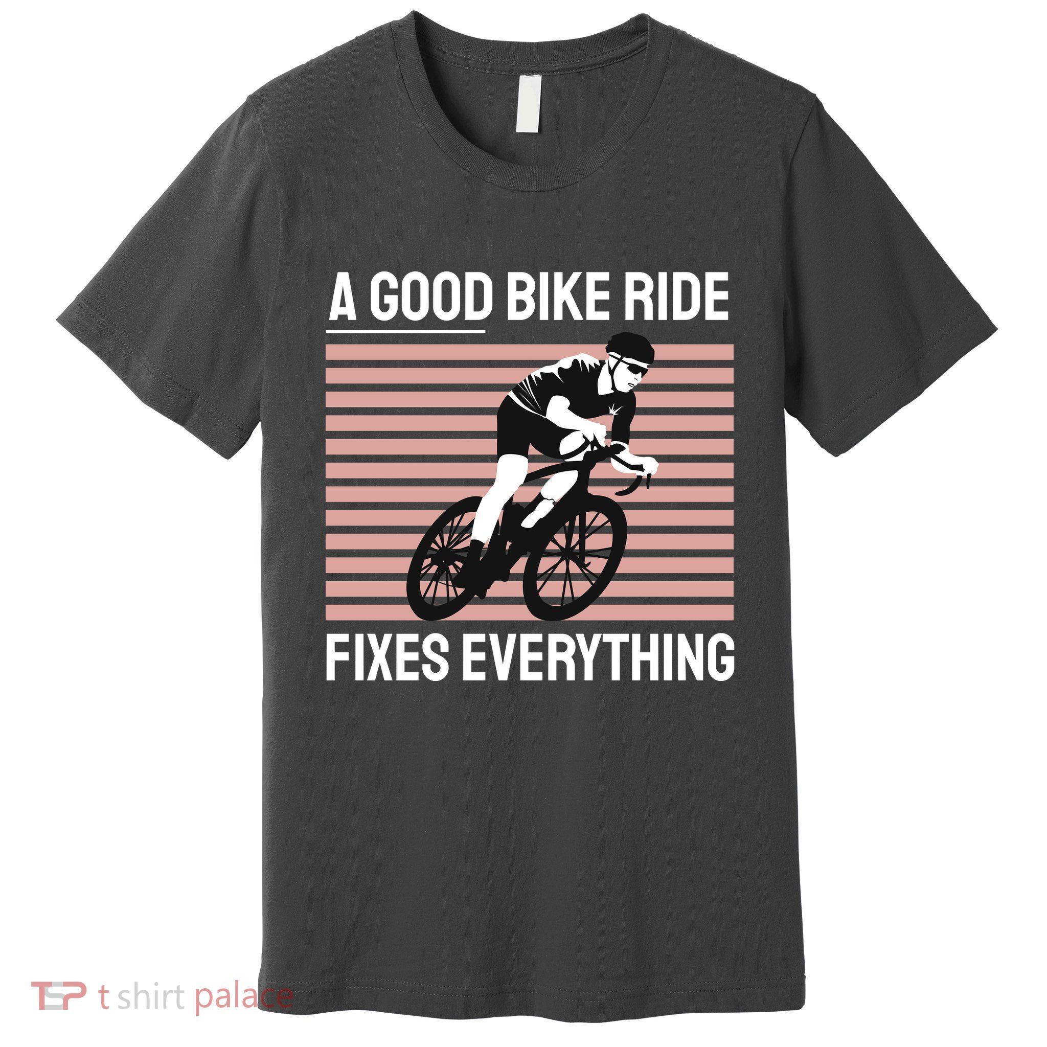 A Good Bike Ride Fixes Everything Premium T-Shirt