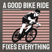 A Good Bike Ride Fixes Everything Cotton Canvas Backpack