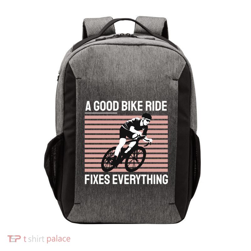 A Good Bike Ride Fixes Everything Vector Backpack