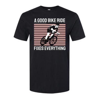 A Good Bike Ride Fixes Everything Softstyle CVC T-Shirt