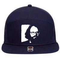 Allen Ginsberg Beat Generation Poet Poetry 7 Panel Mesh Trucker Snapback Hat