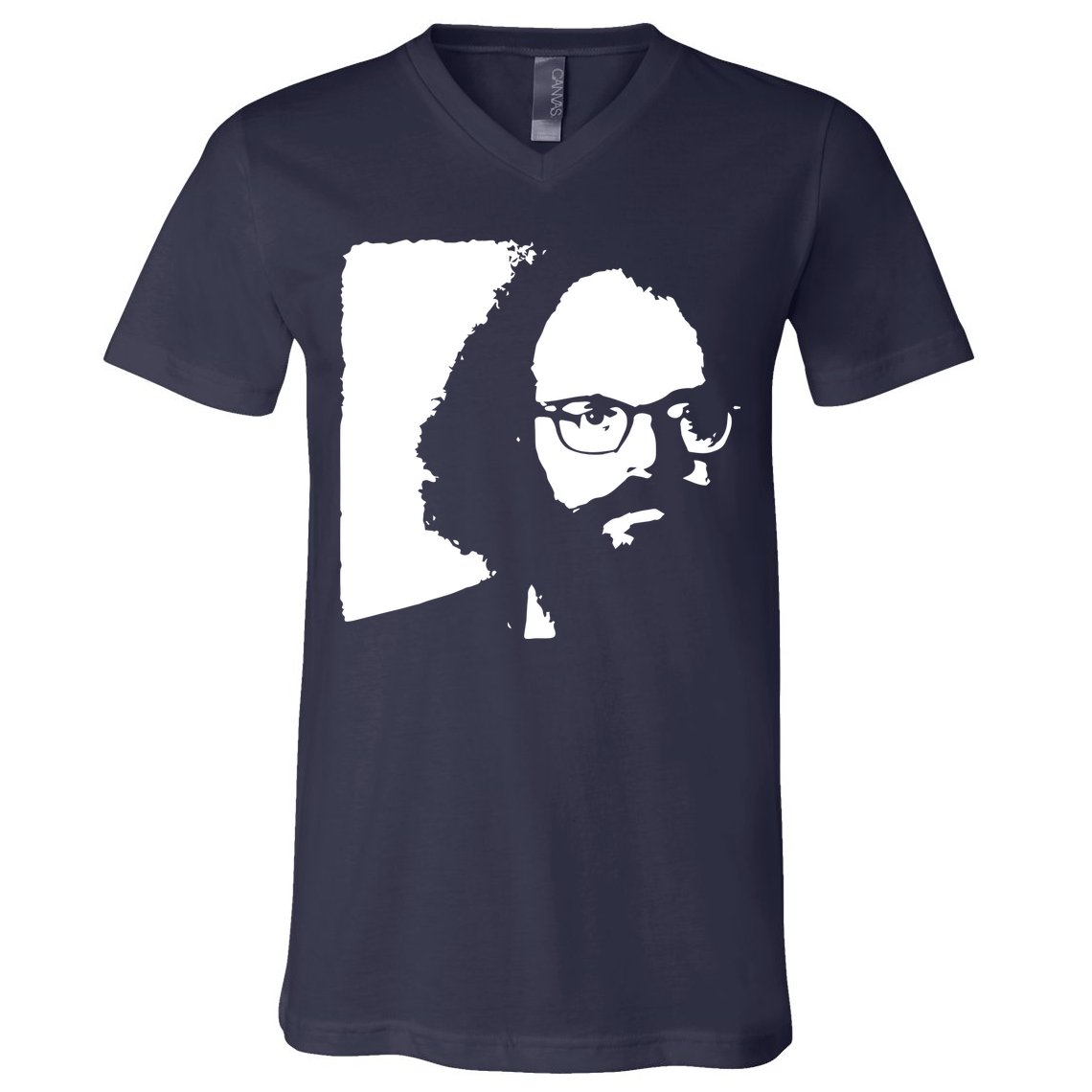 Allen Ginsberg Beat Generation Poet Poetry V-Neck T-Shirt