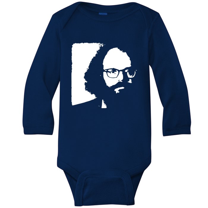 Allen Ginsberg Beat Generation Poet Poetry Baby Long Sleeve Bodysuit