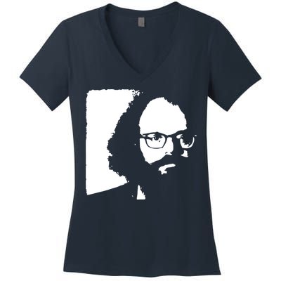 Allen Ginsberg Beat Generation Poet Poetry Women's V-Neck T-Shirt