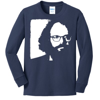 Allen Ginsberg Beat Generation Poet Poetry Kids Long Sleeve Shirt