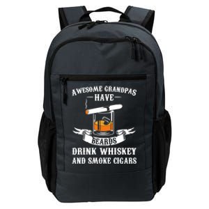 Awesome Grandpa's Beards Whiskey And Cigars Cigars Gift Daily Commute Backpack