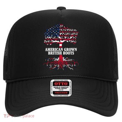 American Grown British Roots High Crown Mesh Back Trucker Hat
