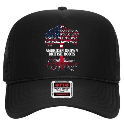 American Grown British Roots High Crown Mesh Back Trucker Hat