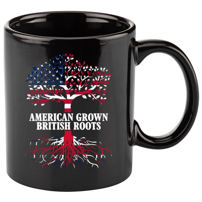 American Grown British Roots 11oz C Handle Ceramic Mug