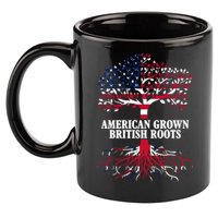 American Grown British Roots 11oz C Handle Ceramic Mug