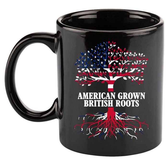 American Grown British Roots 11oz C Handle Ceramic Mug