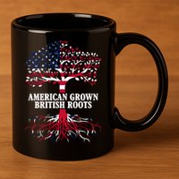 American Grown British Roots 11oz C Handle Ceramic Mug