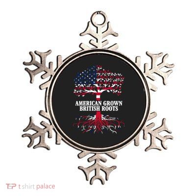 American Grown British Roots Metallic Star Ornament