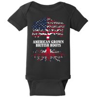 American Grown British Roots Baby Bodysuit