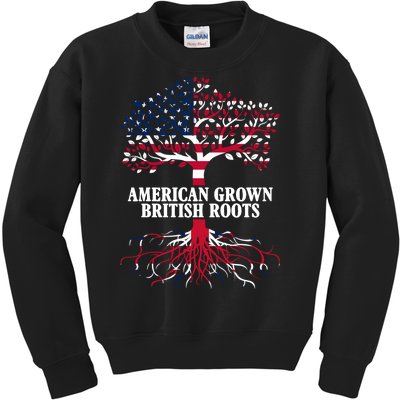 American Grown British Roots Kids Sweatshirt