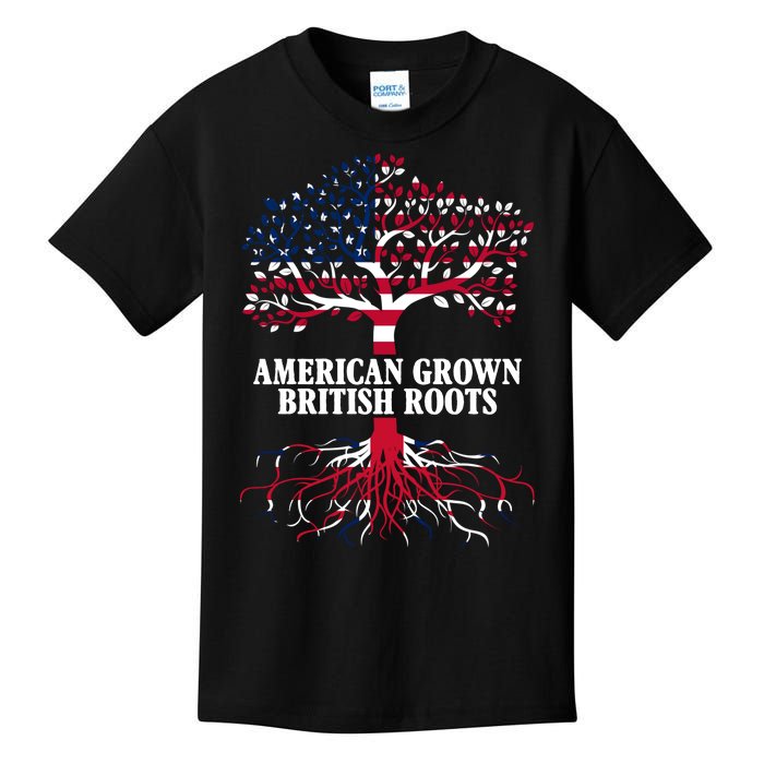 American Grown British Roots Kids T-Shirt