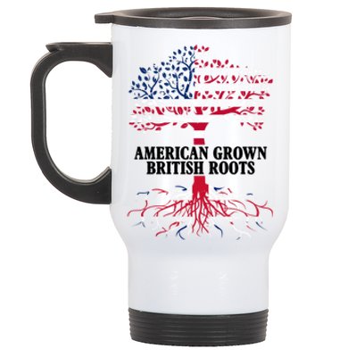 American Grown British Roots Stainless Steel Travel Mug