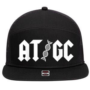 At Gc Biology Dna Strand Double Helix Teacher Pupil Student 7 Panel Mesh Trucker Snapback Hat