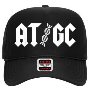 At Gc Biology Dna Strand Double Helix Teacher Pupil Student High Crown Mesh Back Trucker Hat