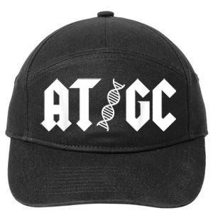 At Gc Biology Dna Strand Double Helix Teacher Pupil Student 7-Panel Snapback Hat