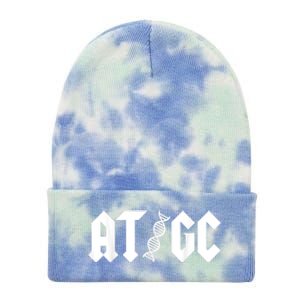 At Gc Biology Dna Strand Double Helix Teacher Pupil Student Tie Dye 12in Knit Beanie