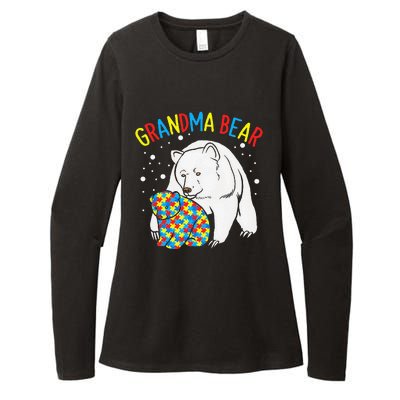 Autism Grandma Bear! Autism Awareness Gift Womens CVC Long Sleeve Shirt